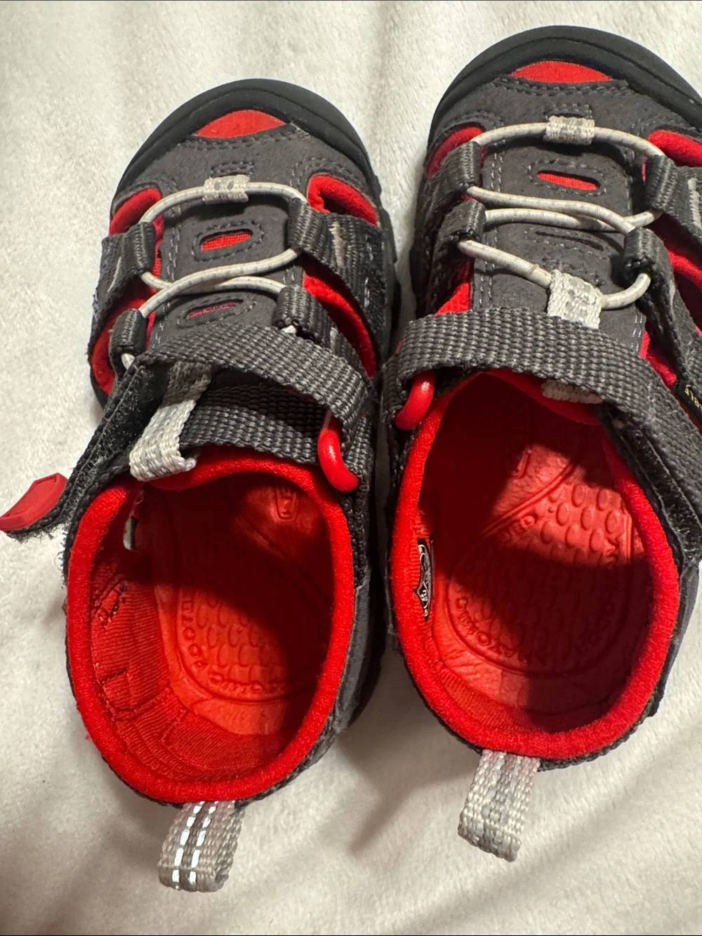 Keen Toddler’s Red and Black Outdoor Sandals